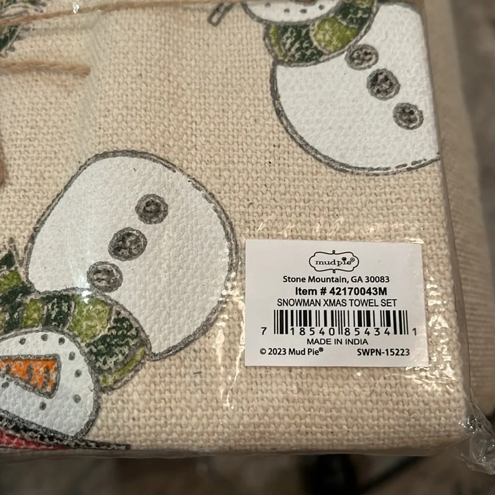 Mud Pie snowman christmas
